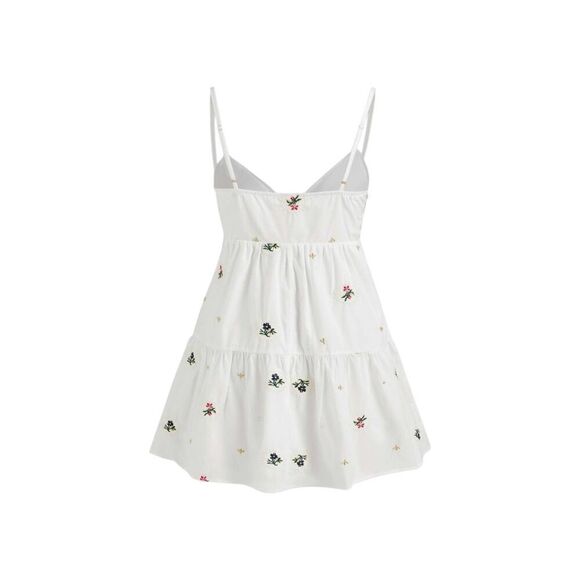 NWT Cider Floral Embroidered Mini Dress Medium - Picture 6 of 7